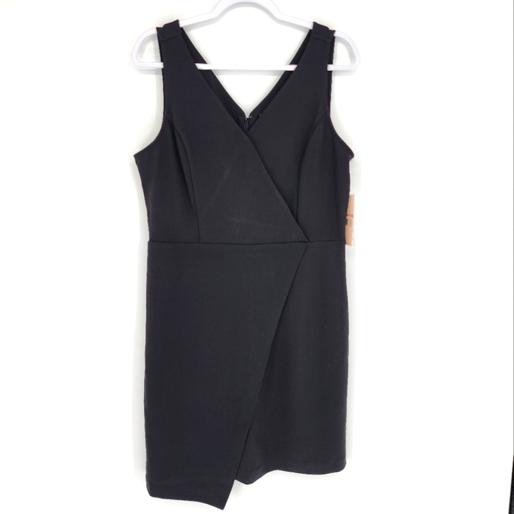 Nanette Lepore NWT Little Black Dress Back Zip V-Neck 12